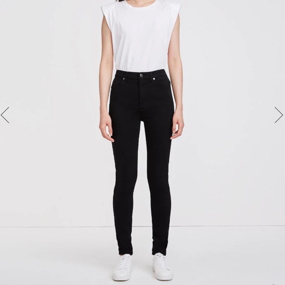 7 For All Mankind black skinny jeans, size 27